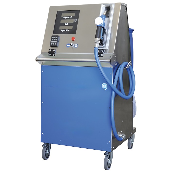 Mobile metered DEF dispensing trolley with keypad terminal